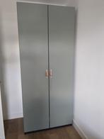 Ikea Pax Kast Zwart/Bruin met Grijs/Groene Deuren, Huis en Inrichting, Ophalen, Gebruikt, Met deur(en), 200 cm of meer