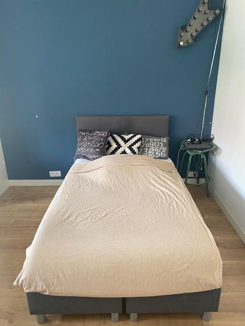 Leenbakker Boxcombinatie Alta 5-delig antraciet 140x200cm, Ophalen, Gebruikt, 140 cm, Twijfelaar