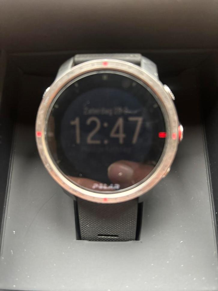 Polar Grit X pro titanium., Sieraden, Tassen en Uiterlijk, Sporthorloges, Gebruikt, iOS, Zwart, Waterdicht, Ophalen of Verzenden