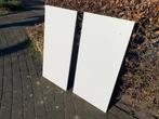 2 witte Trespa platen 43x90 cm, 10 mm dik, Ophalen, Gebruikt, HPL, Minder dan 20 mm