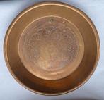 Koperen gegraveerde schaal, Antiek en Kunst, Antiek | Koper en Brons, Ophalen of Verzenden, Koper
