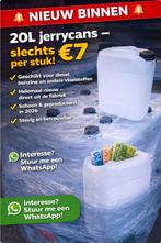 Jerrycan 20 liter - Nieuw en stevig, Ophalen of Verzenden, Nieuw