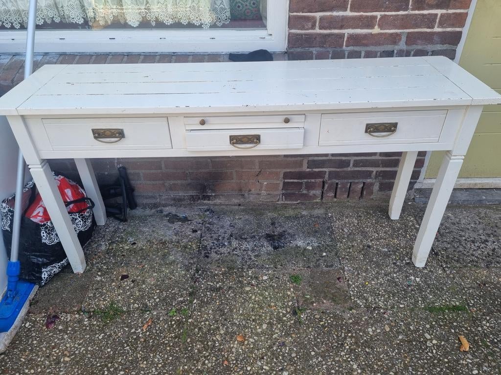 Wandtafel, Huis en Inrichting, Tafels | Sidetables, Ophalen, 100 tot 150 cm, Zo goed als nieuw, 25 tot 50 cm