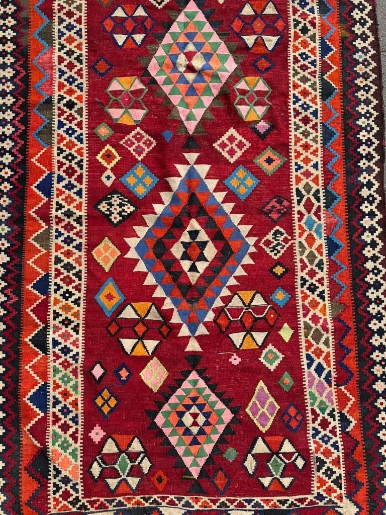 Kilim Qashqai Perzisch ( Persian gilim ) 266 x 157 cm, Overige kleuren, 200 cm of meer, Ophalen of Verzenden, Zo goed als nieuw