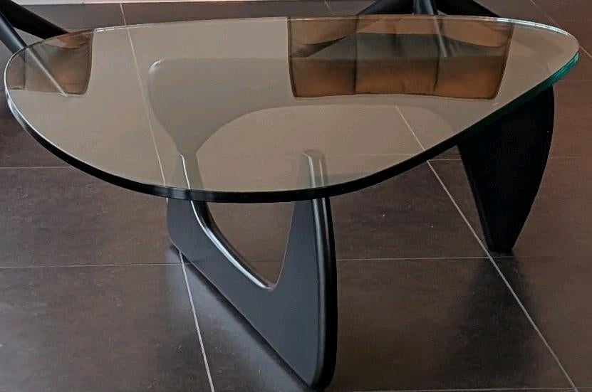 Noguchi stijl salontafel, Ophalen, Glas, Ovaal, Noguchi stijl