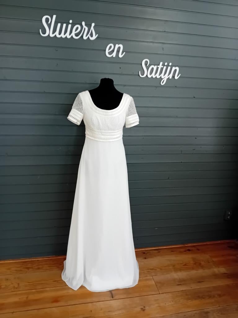Trouwjurk Tres Chic Maat 38, Kleding | Dames, Trouwjurk, Wit, Nieuw, Ophalen of Verzenden