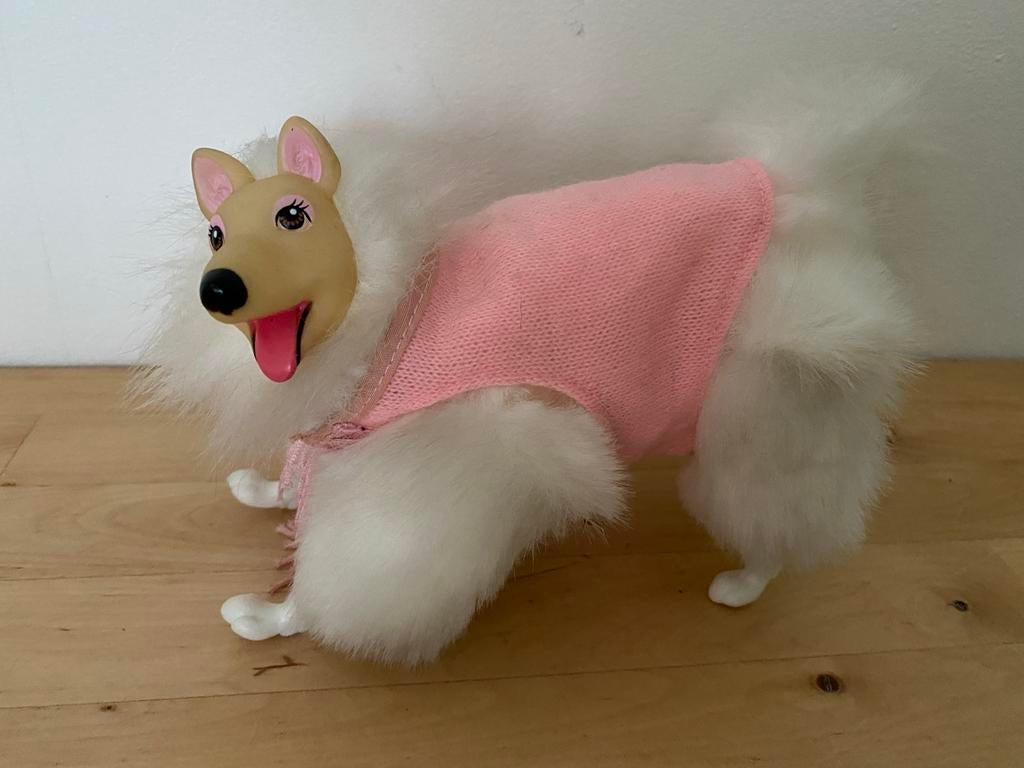 1990 Mattel Ski Fun Barbie Snowball Hond #8347, Ophalen of Verzenden, Gebruikt, Overige typen