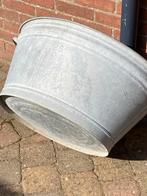 Grote zinken teil - Vintage wasbak/plantenbak, Ophalen