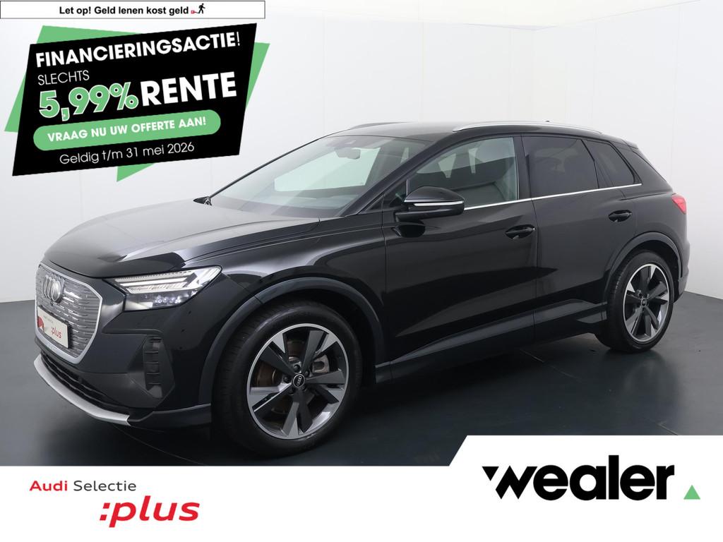 Audi Q4 e-tron 40 Launch edition Advanced 77 kWh | 204 PK |, 12 maanden, Gebruikt, Zwart, Zwart