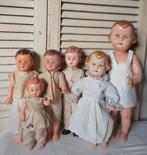 lotje van 6 oude brocante popjes, Ophalen, Gebruikt, Pop