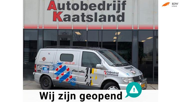 Mercedes-Benz Vito 112 CDI Automaat - Airco - Megarun - Garb, Auto's, Bestelauto's, Bedrijf, Te koop, ABS, Airbags, Airconditioning