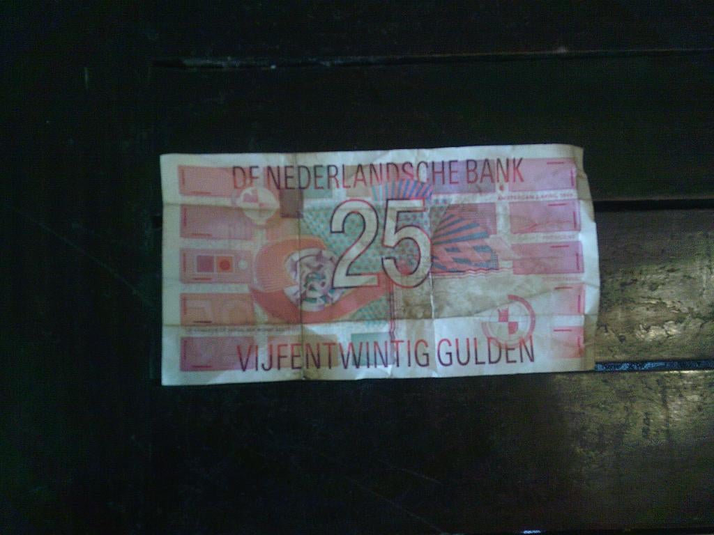 25 gulden biljet, Postzegels en Munten, Bankbiljetten | Nederland, Ophalen of Verzenden, 25 gulden, Los biljet