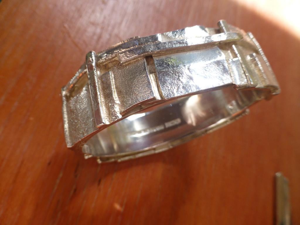 zware massief Zilveren Armband LAPPONIA-style mt M-S, Sieraden, Tassen en Uiterlijk, Armbanden, Verzenden, Zo goed als nieuw, Zilver