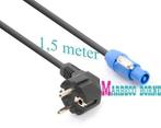 Powercon, Stroomkabel, Powerconnector - Schuko kabel 1,5 m, Info@marbeco.nl, Apparatuur, Power Dynamics, Nieuw