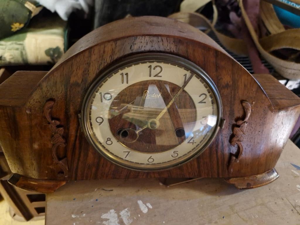 Antieke pendule klok - Boduk - voor de liefhebber, Antiek en Kunst, Ophalen