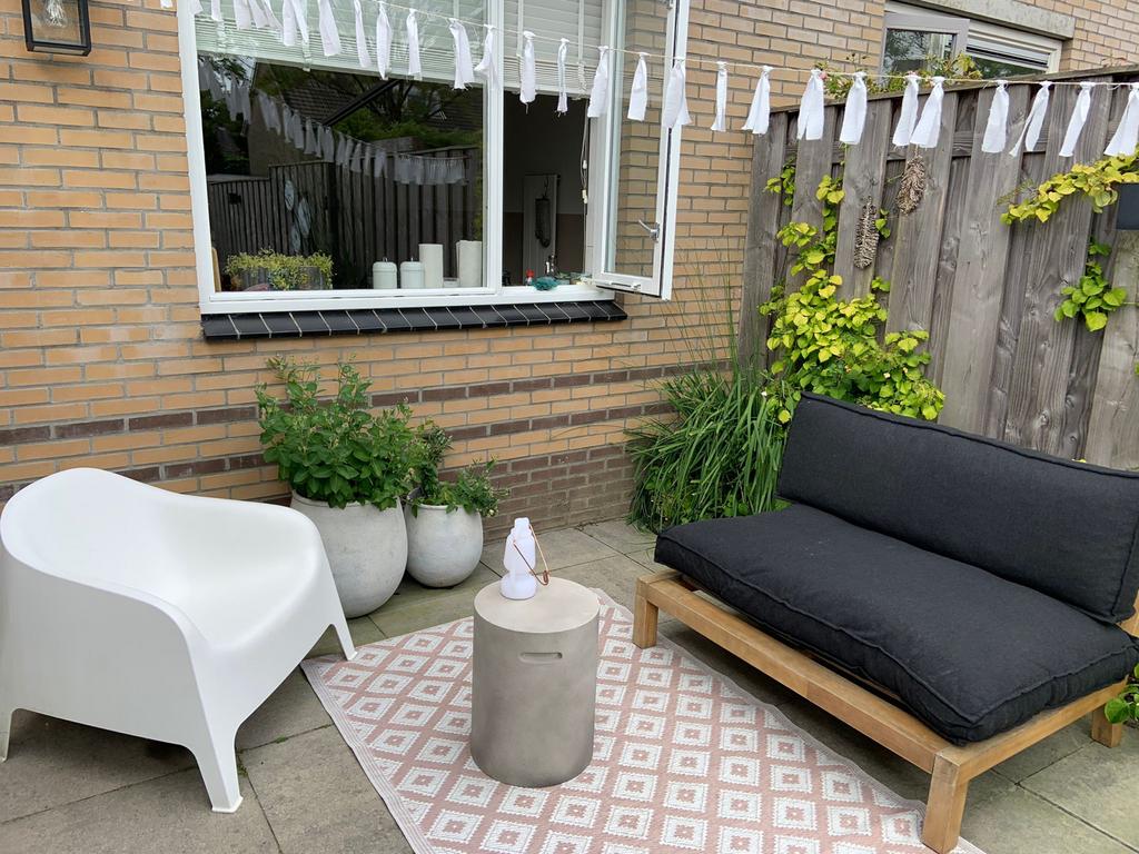 Mooie houten tuinbank, Tuin en Terras, Tuinbanken, Ophalen, Gebruikt, Hout