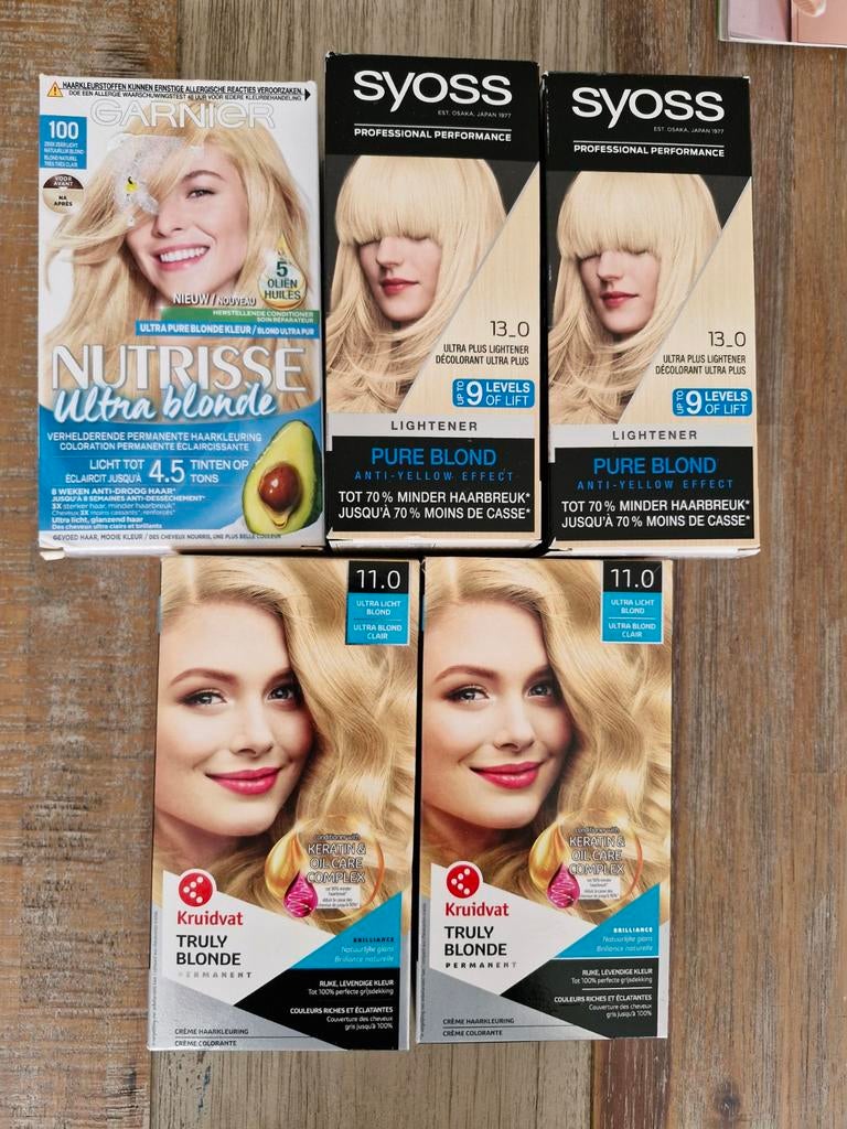 5 x blondeer verf, Ophalen of Verzenden, Nieuw, Ogen