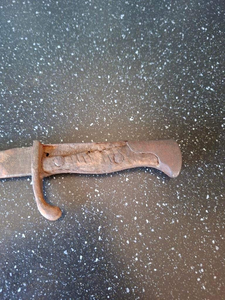 Ww1 wo1 Duitse bodemvondst Butcher Mauser bajonet, Verzamelen, Ophalen of Verzenden, Landmacht, Duitsland, Hulzen of Bodemvondsten