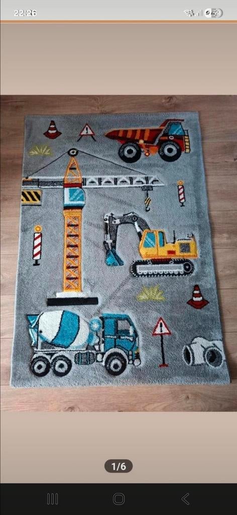 Merinos Diamond Transport Vloerkleed 120x170cm, Ophalen, Grijs, 100 tot 150 cm, Zo goed als nieuw