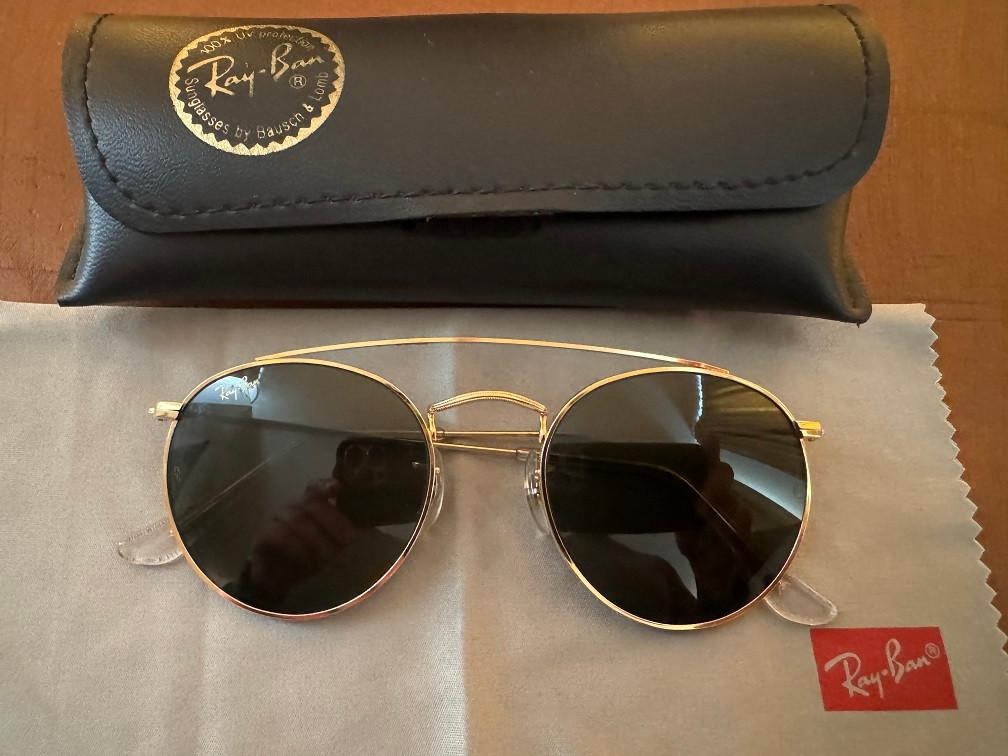 Vintage B&L Ray-ban Arista Round Bridge W1345 zonnebril R11, Ray-Ban USA, Zonnebril, Overige kleuren, Ophalen of Verzenden