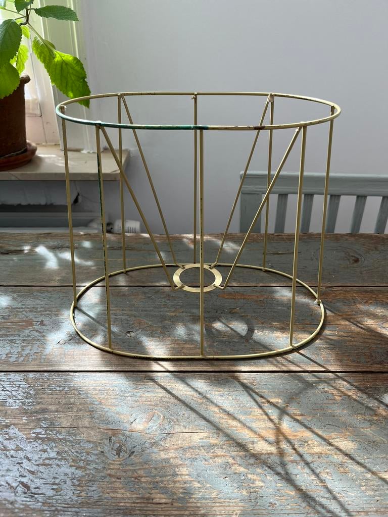 VINTAGE FRAME LAMPENKAP LAMP DRAAD MODEL, Ophalen of Verzenden, Zo goed als nieuw, Overige vormen