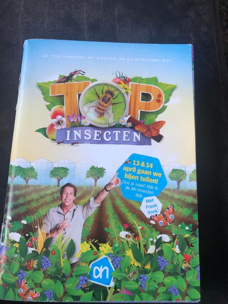 AH Top Insecten boekje met indekplaatjes Freek Vonk, Ophalen of Verzenden, Zo goed als nieuw, Natuur algemeen