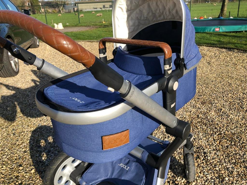 Joolz Day Tailor Jeans Limited Edition kinderwagen, Overige merken, Gebruikt, Ophalen of Verzenden, Verstelbare duwstang