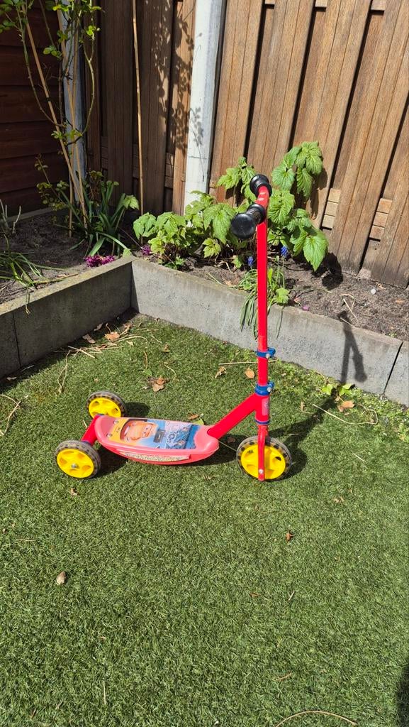 Cars driewieler step voor kinderen, Fietsen en Brommers, Steps, Ophalen, Gebruikt, Gewone step, Cars