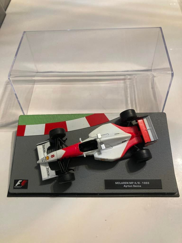 McLaren mp 4/8-1993 ayrton senna 1/43, Hobby en Vrije tijd, Modelauto's | 1:43, Ophalen of Verzenden, Nieuw, Auto