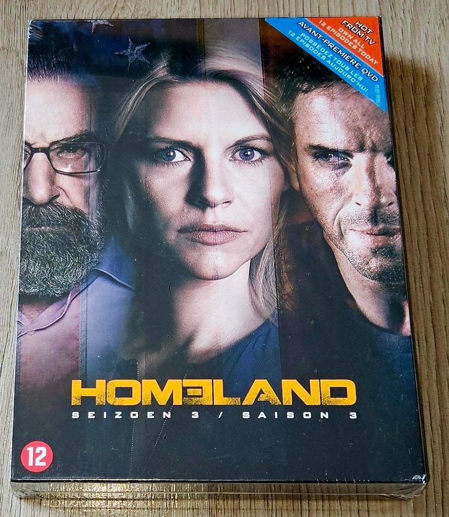 Homeland - Seizoen 3 - 4DVD Box - nieuw, Cd's en Dvd's, Vanaf 12 jaar, Ophalen of Verzenden, Nieuw in verpakking