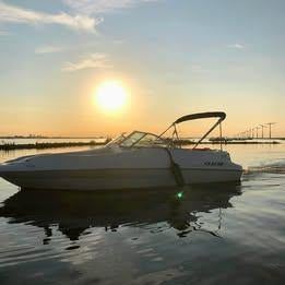 Sea Ray 210 Sundeck (b.j. 2000) met krachtige 5.7 V8 250 pk, Watersport en Boten, Speedboten, Ophalen, Gebruikt, Binnenboordmotor