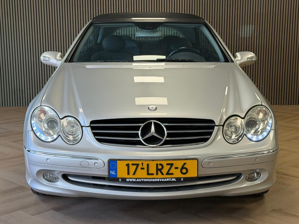 Mercedes-Benz CLK-klasse Cabrio 200 Kompressor Avantgarde Ai, Auto's, Mercedes-Benz, Achterwielaandrijving, Gebruikt, Zwart, 4 cilinders