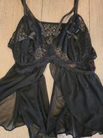 Transparante body met open kruis en borsten - Maat S, Kleding | Dames, Verzenden