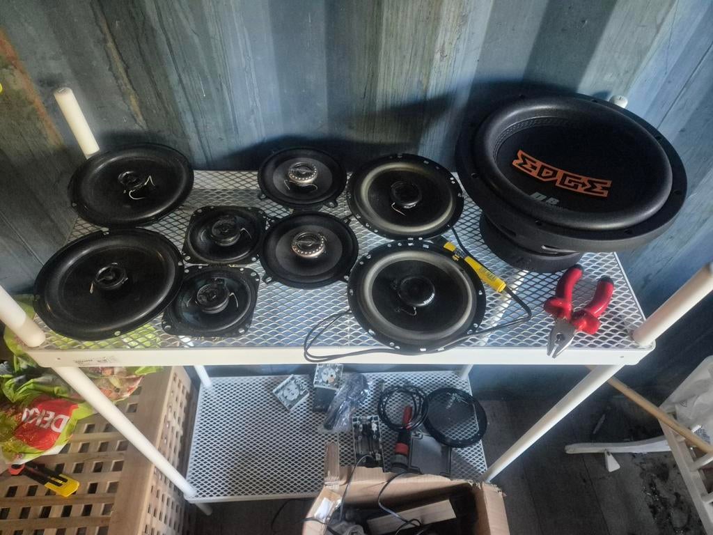 Diverse speakersets en subwoofer, Ophalen of Verzenden, Gebruikt