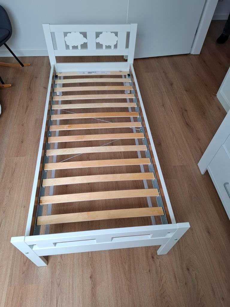 Ikea kritter peuterbed met lattenbodem 70x160, 70 tot 85 cm, 140 tot 160 cm, Zo goed als nieuw, Ophalen