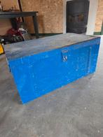 Grote metalen kist opbergkist, Ophalen, Gebruikt