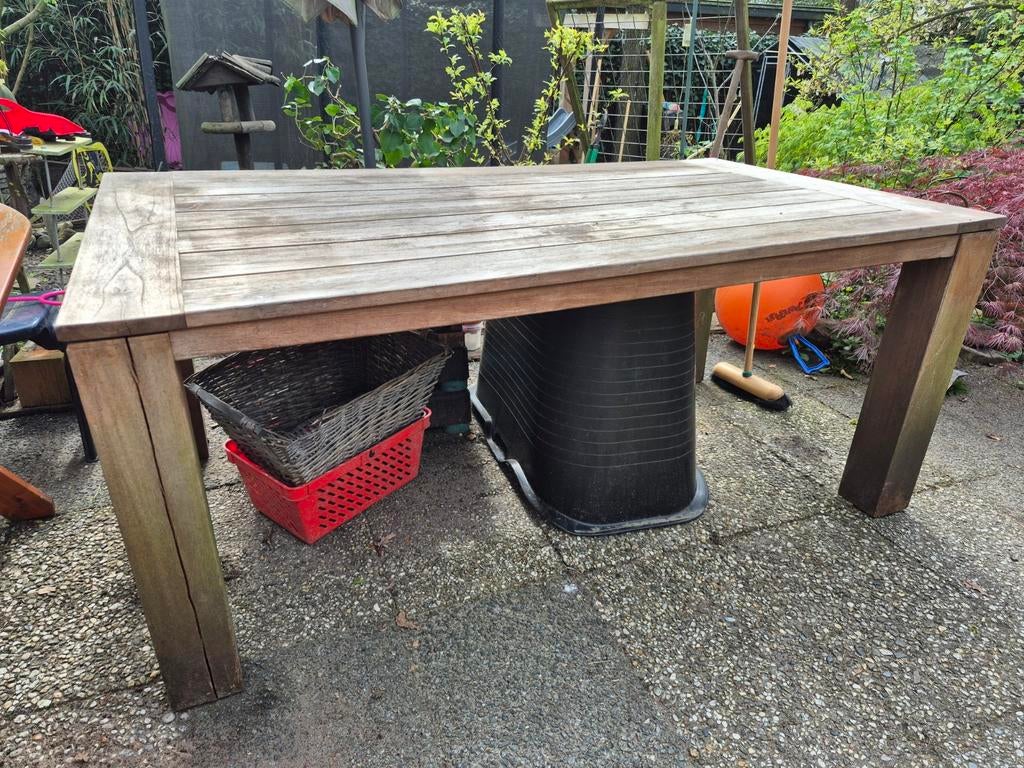 Robuuste Tuintafel van Rough - Gebruikt maar in Goede Staat, Ophalen, Gebruikt, Rechthoekig