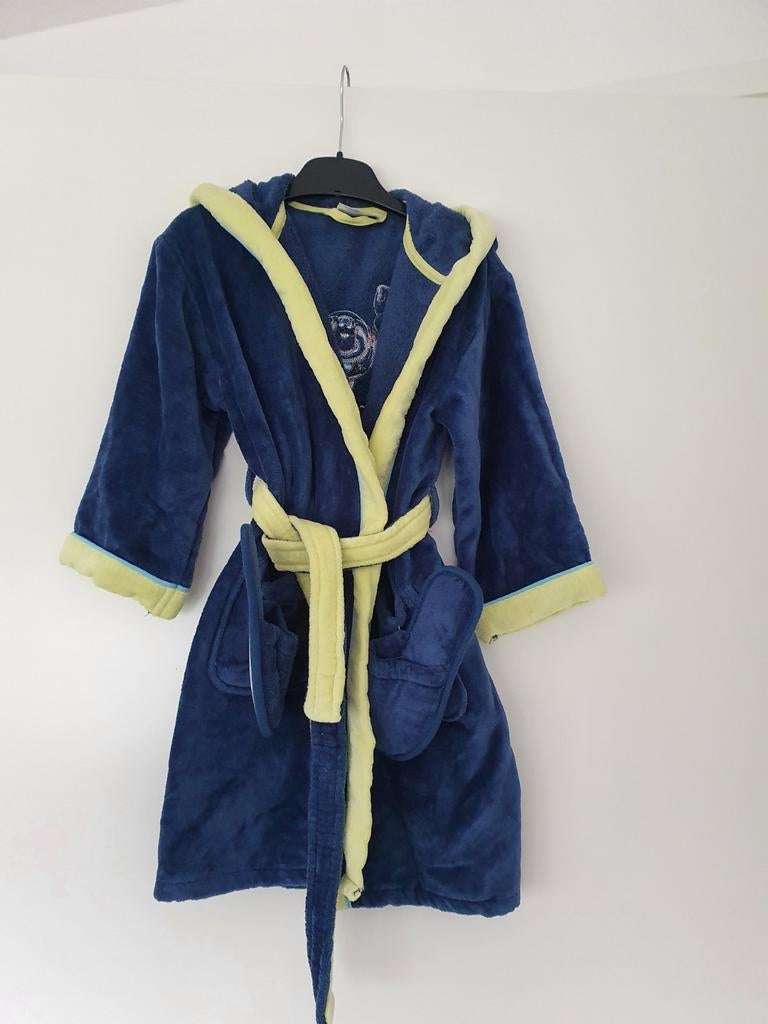 badjas 104/110  katoen met slippers nieuw, Nacht- of Onderkleding, C&A., Nieuw, Ophalen of Verzenden