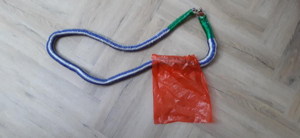 Sleepkabel blauw/wit 1,8 m voor slepen auto, Ophalen of Verzenden, Gebruikt