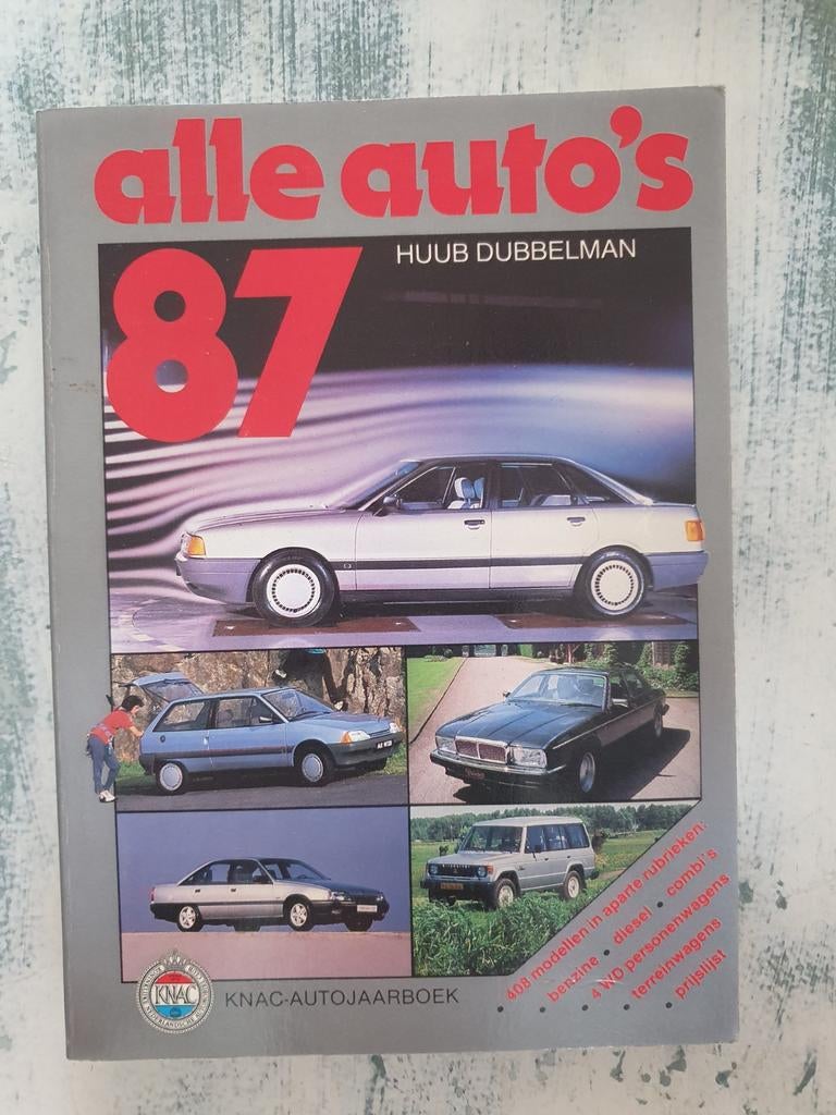 Alle auto's 87 KNAC autojaarboek Huub Dubbelman, Ophalen of Verzenden