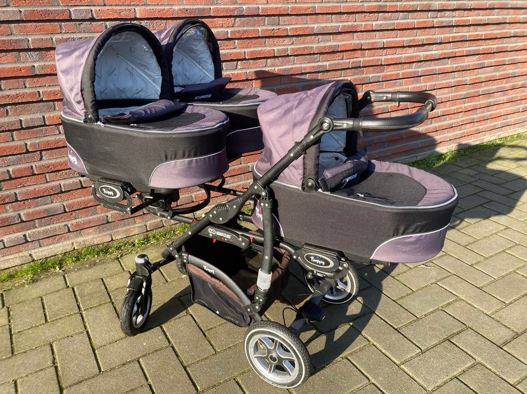 Trippy Drielingwagen/Meerlingwagen - Complete Set!, Kinderen en Baby's, Kinderwagens en Combinaties, Gebruikt, Duowagen, Ophalen