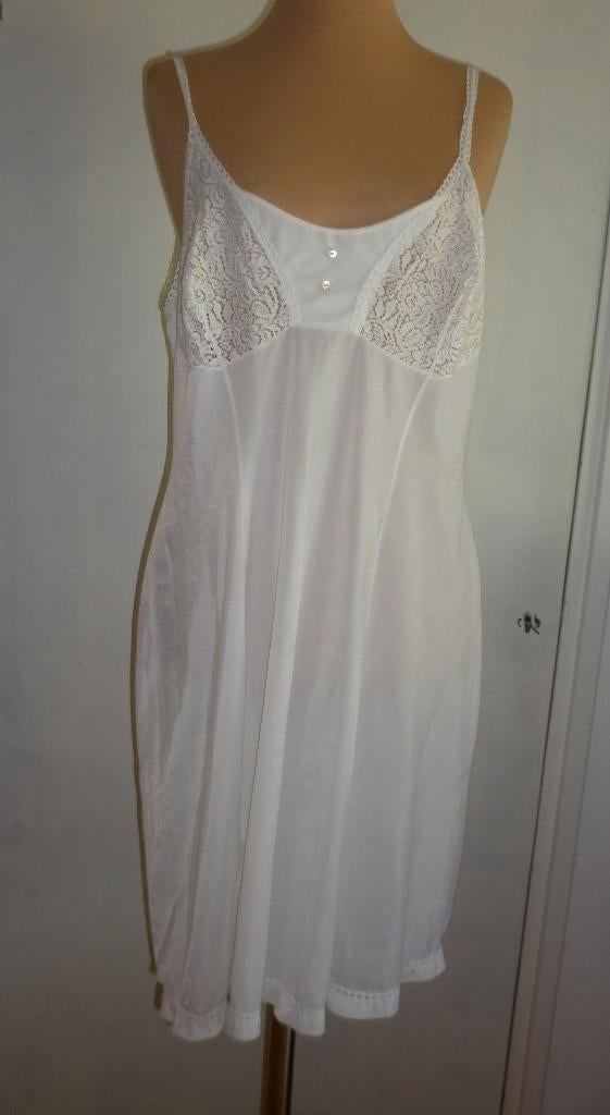 vintage onderjurk maat 46 merk : Margret, Verzenden, Wit, Overige typen
