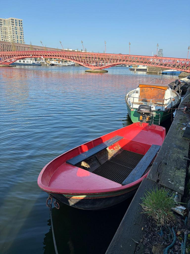 Steel Boat - Stalen boot - Sloep, Ophalen, Geen motor, Gebruikt, Elektrisch