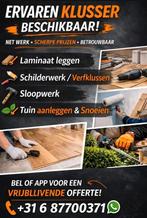 Schilderen, Laminaat, Sloop, Tuin,Renovatie, Verbouw of Aanbouw