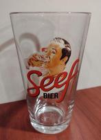 Seef Bier Glas Antwerpen 33cl M20. (B2), Ophalen of Verzenden, Gebruikt, Glas of Glazen, Overige merken