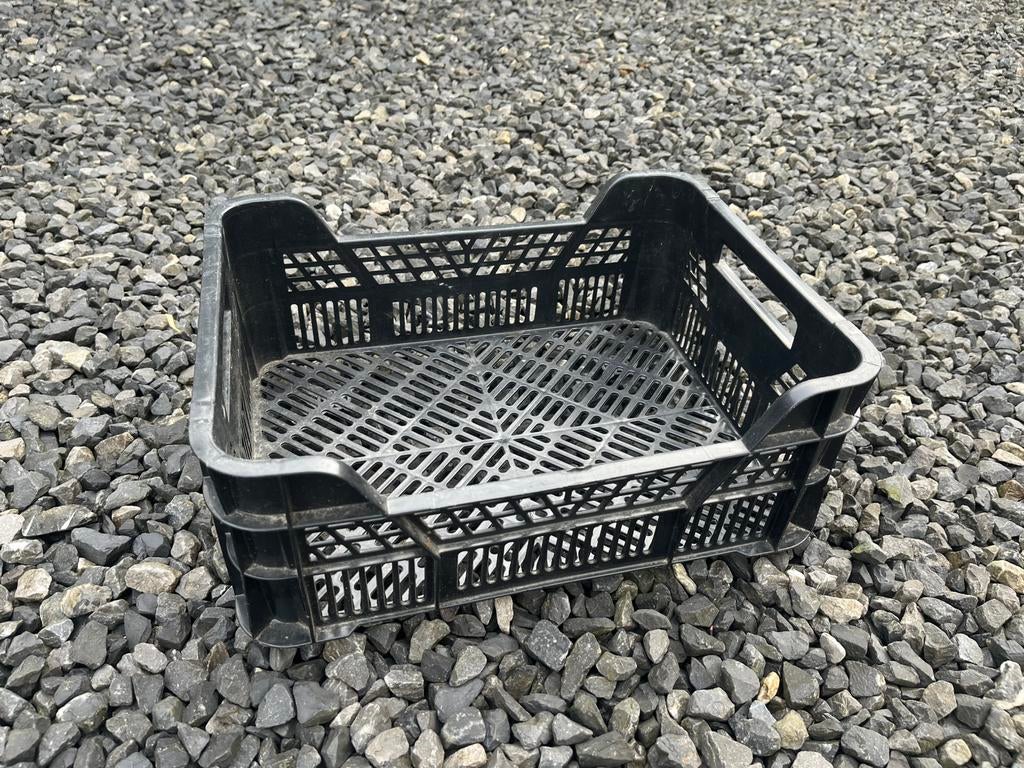 Veenmanskist stekkist / zwarte fietskrat met handvaten, Ophalen of Verzenden