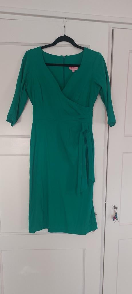 Groene fifties jurk van So Couture - Maat M, Maat 38/40 (M), Ophalen of Verzenden, Zo goed als nieuw, Knielengte