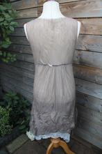 Crushed coffee/ cream Boho jurk Vintage mt S Vaste prijs OPR, Kleding | Dames, Bruin, Verzenden, Zo goed als nieuw, Knielengte