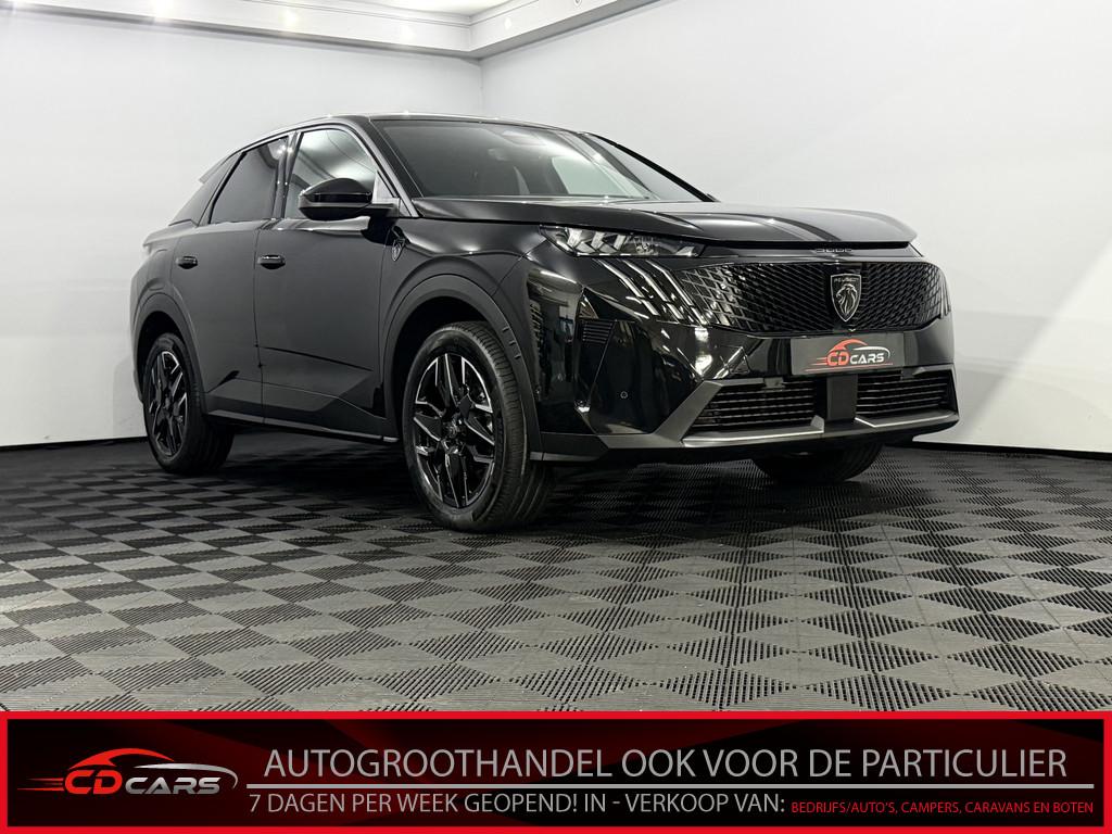 Peugeot 3008 1.2 Hybrid 145 GT 360 Camera, Navi, Half leder/, Gebruikt, 1199 cc, Zwart, Bedrijf