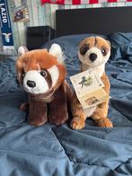 3 Nieuwe WWF knuffels: Rode Panda, Stokstaartje, Giraffe, Ophalen, Overige merken, Giraf, Nieuw